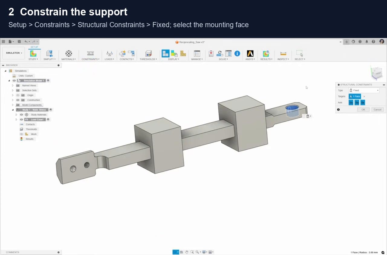 Fusion interface: constraint