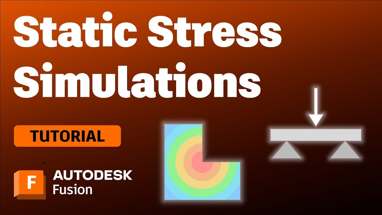 Autodesk Fusion static stress analysis video