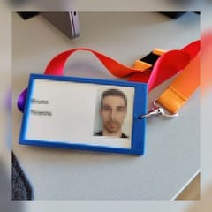 Lanyard badge holder project photo