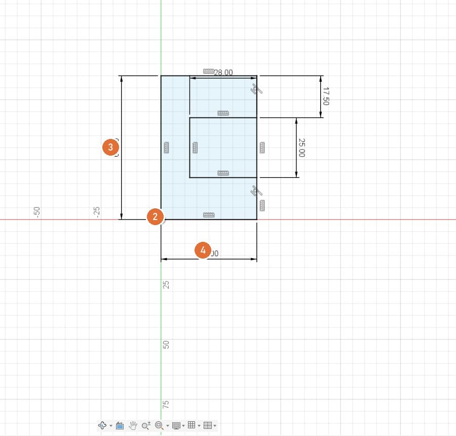 Rectangle: 40 wide, 60 tall, from the origin