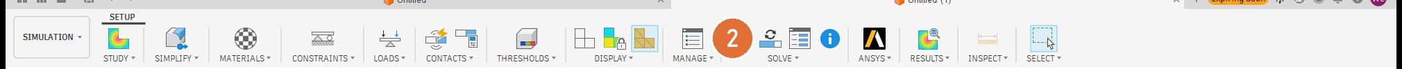 Generate the mesh toolbar